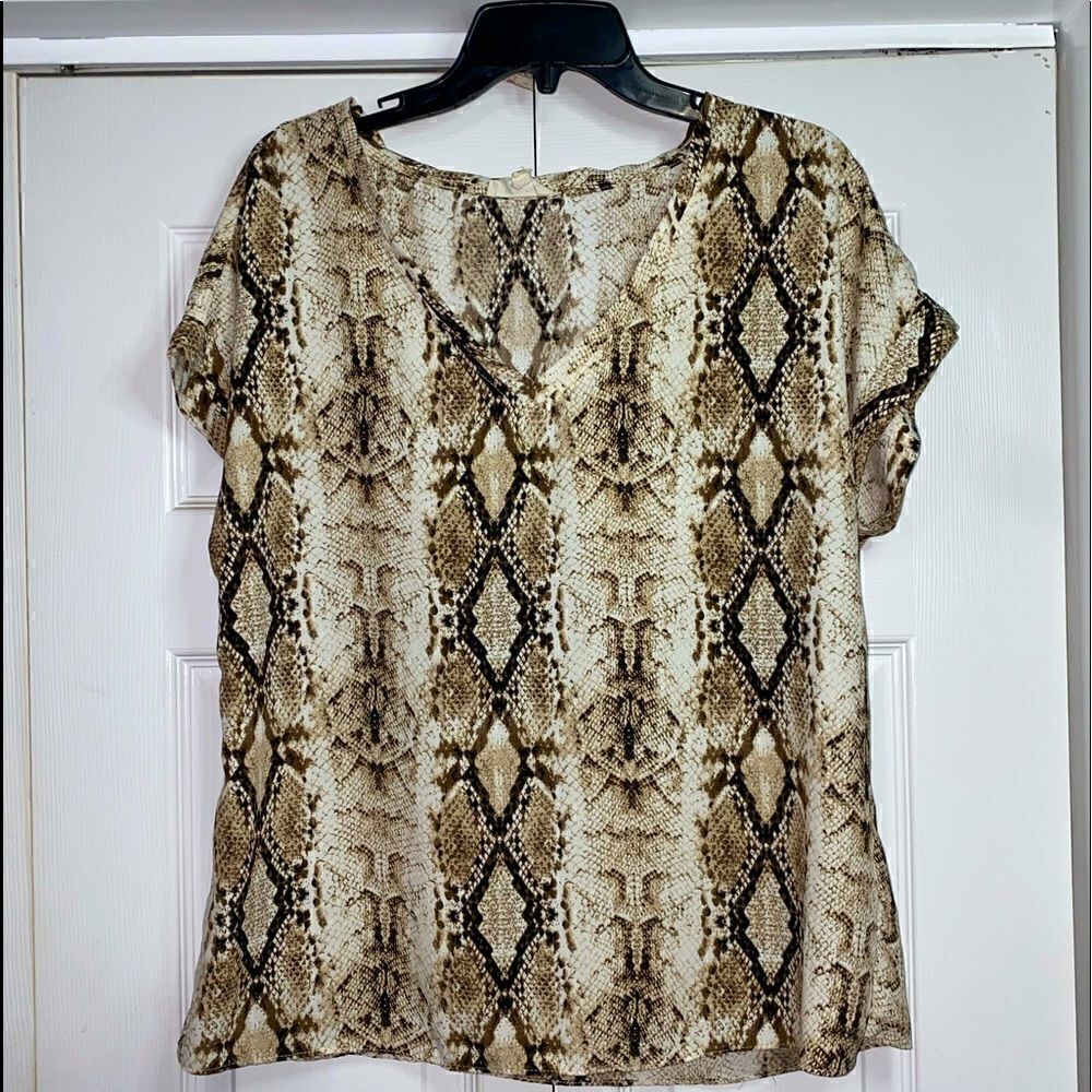 ee:some Snake Print Top 
